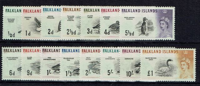 Image of Falkland Islands SG 193/207 UMM British Commonwealth Stamp